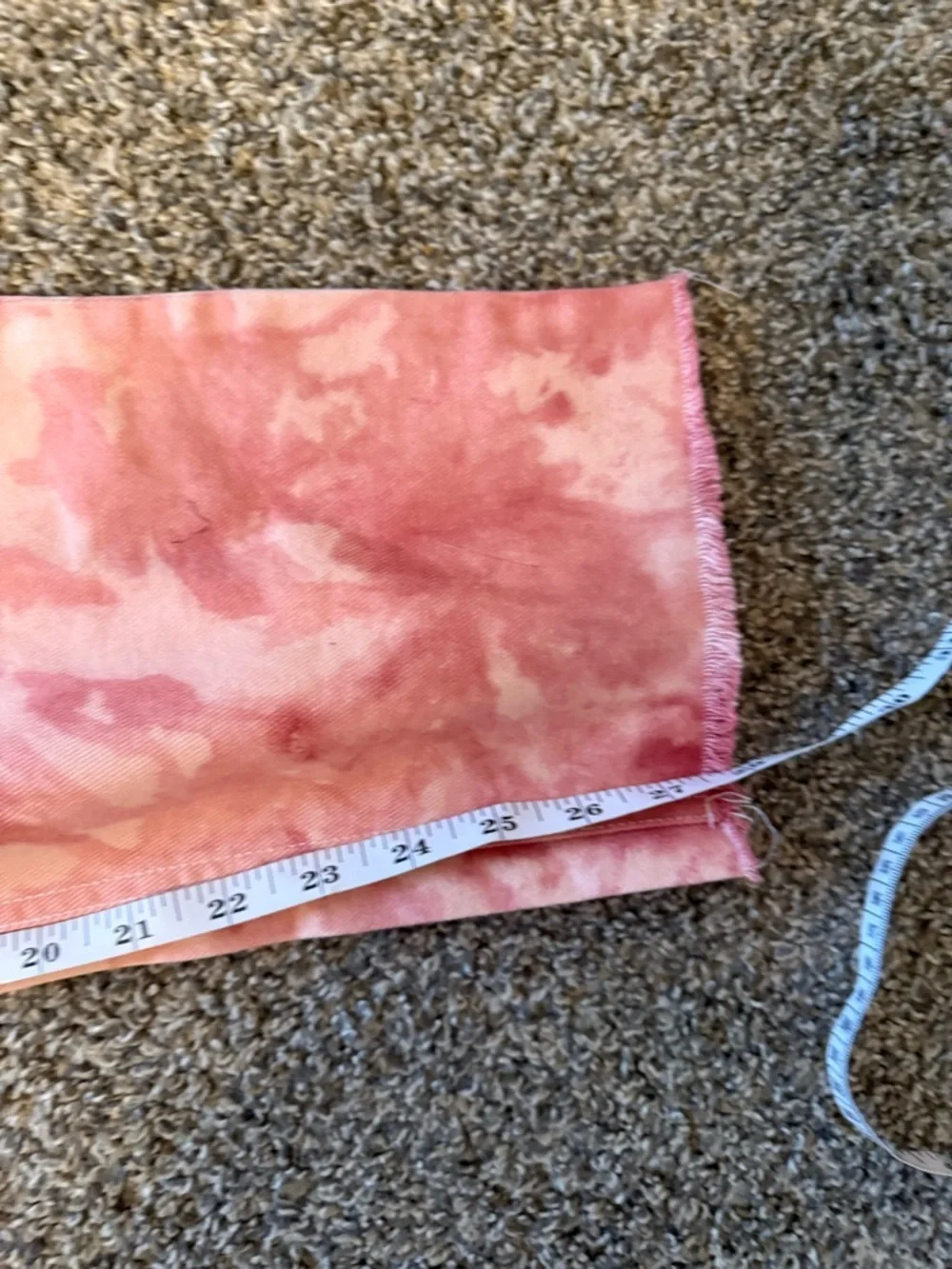 Forever 21 Coral Pink Tie-Dye High-Rise Jeans